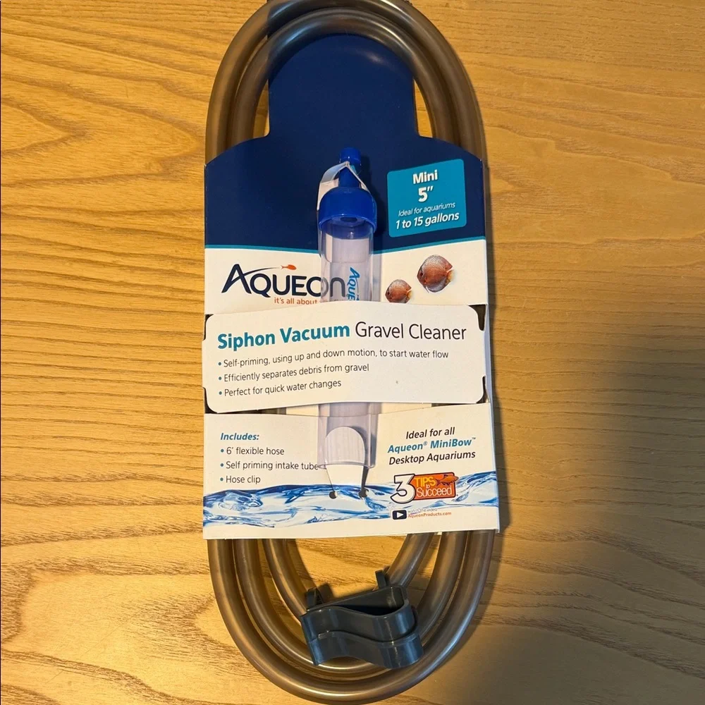 Siphon Vacuum Gravel Cleaner - Blue and Gray